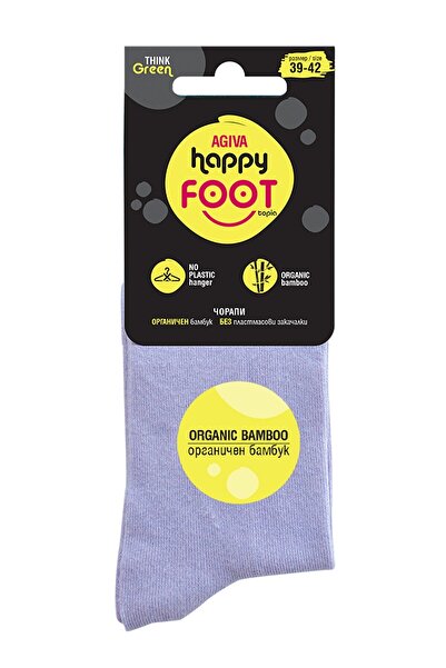 Agiva Women's Socks Happy Foottopia, Agiva, Bamboo Fiber, Purple, 39-42 EU