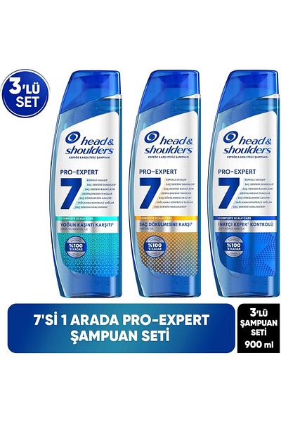 Head&Shoulders Pro-Expert 7 Shampoo Set 300 ml X 3 Pieces