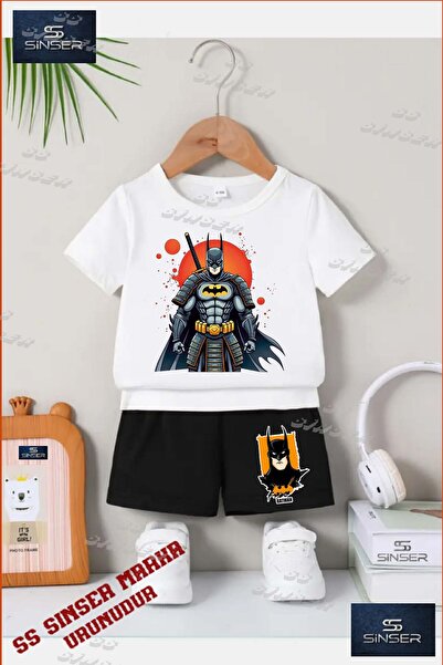 SS SİNSER Tricou cu gât rotund cu imprimeu special „BATMAN CIRCLE NINJA” UNIS...