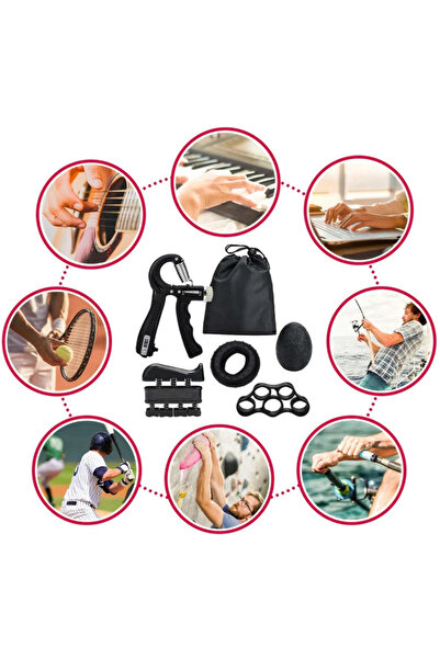 sgeteknoloji 6 LI EL KOL BİLEK GÜÇLENDİRİCİ SET FİTNESS EL EGZERSİZİ KAVRAMA ...