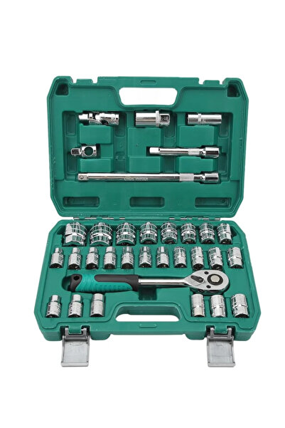 Hırdavat 32 Parça 1/2" (Yarım İnç) Ağır Hizmet Profesyonel Lokma Takımı