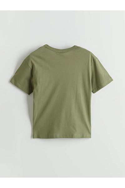 LC Waikiki Tricou LCW pentru copii, cu decolteu rotund, simplu, pentru băieți (W5)