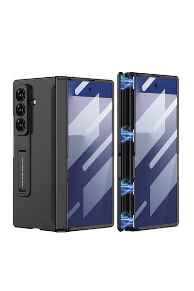 m.tk moveteck Samsung Galaxy Z Fold 7 Case Magnetic Detachable Hidden Stand Magnet Simple Premium Cover