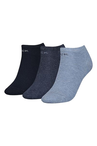 Calvin Klein Set de șosete până la gleznă - 3 perechi, Albastru, Mărime universală
