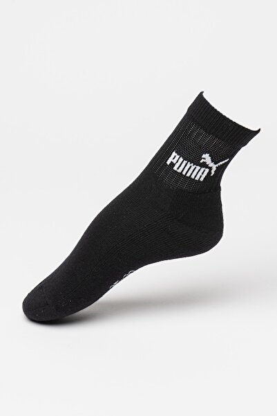 Puma , Set of short socks with logo - 3 pairs, Black, Dirty White, 39-42