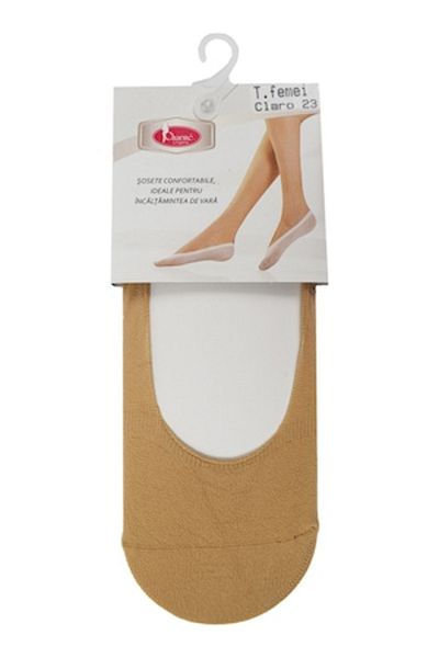 Charme lingerie Women's Invisible Socks, Charme Lingerie, Beige, Size 38-40 EU