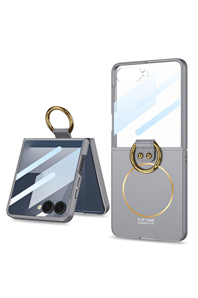 m.tk moveteck Samsung Galaxy Z Flip 7 Kılıf Magsafe Wireless Şarj Destekli Kı...