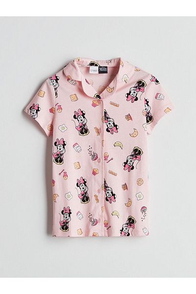 LC Waikiki m m Set de pijamale pentru fete cu imprimeu cu pantaloni scurți