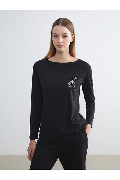 LC Waikiki Σετ γυναικεία πιτζάμα με λαιμόκοψη Floral
