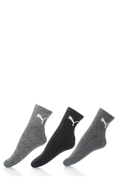 Puma , Set de sosete gri melange - 3 perechi