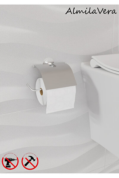 Egem Home Suport pentru hârtie igienică Umeraș pentru toaletă cu capac crom-a...