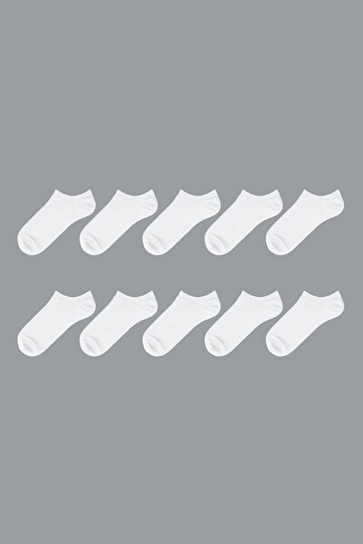 LC Waikiki , Set of ankle socks - 10 pairs, Dirty white, 39-40