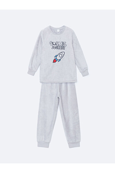 LC Waikiki Bisiklet Yaka Pelüş Erkek Çocuk Pijama