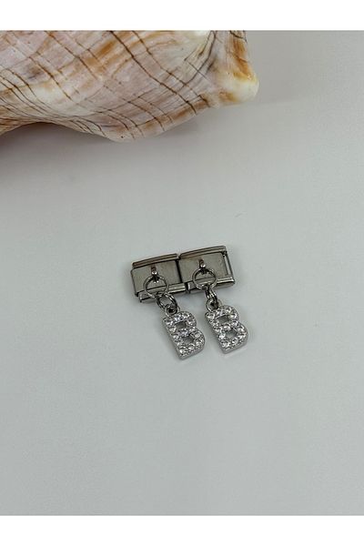 ilvesa shop Italian Bracelet B Letter Dangle Stone Charm