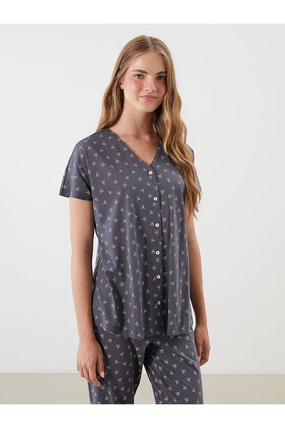 LC Waikiki Set pijamale de maternitate cu decolteu în V cu buline