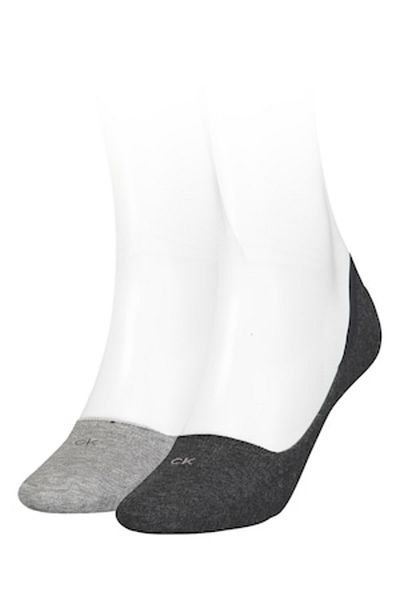 Calvin Klein , Set of very short socks - 2 pairs, Grey, 39-42
