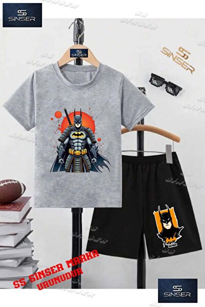 SS SİNSER Tricou cu gât rotund cu imprimeu special „BATMAN CIRCLE NINJA” UNIS...