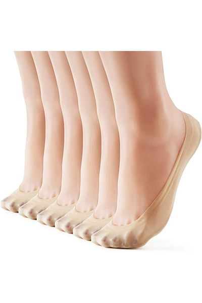 OEM Set 5 pairs women's socks, nylon, beige, size 36-40 EU
