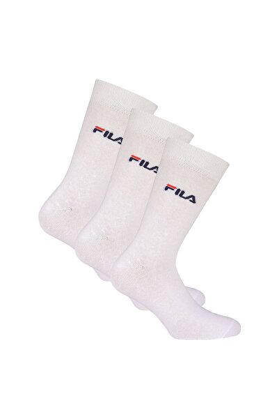 FILA , Set de șosete lungi unisex - 3 perechi, Alb, 35-38
