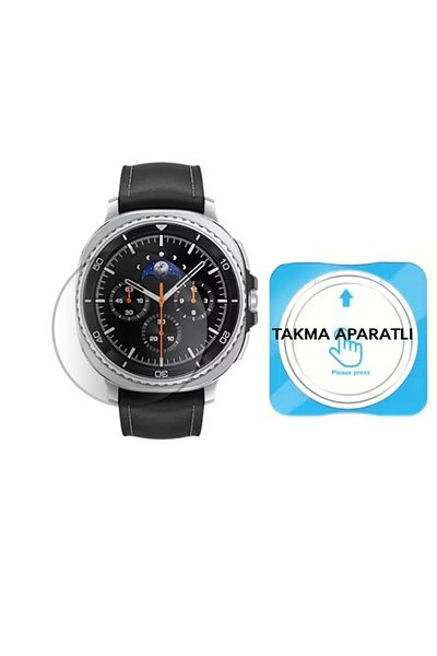 NANOSPACE Samsung Galaxy Watch8 Classic (Bluetooth, 46 mm) 3D Glass Screen Protector (with Easy Installation Device)