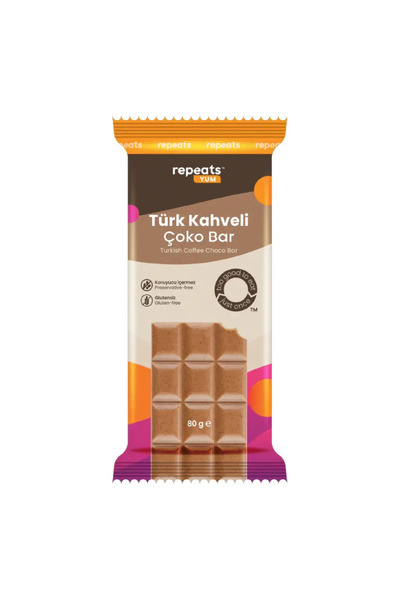 Repeats Yum Türk Kahveli Çoko Bar 80gr