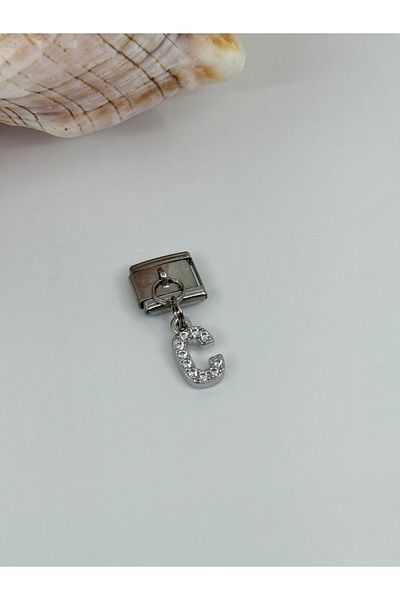 ilvesa shop Italian Bracelet C Letter Dangle Stone Charm
