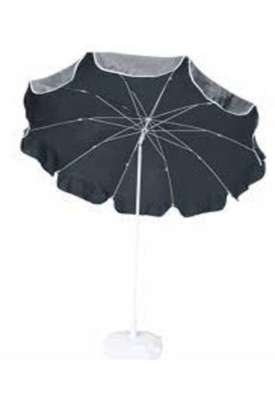Alperen Şemsiye 2 METRE 10 TELLİ GRİ PLAJ BALKON BAHÇE TERAS ŞEMSİYELERİ BİDO...