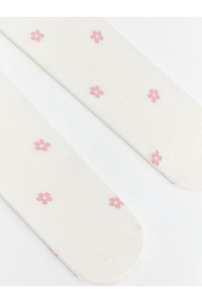 LC Waikiki Floral Girl's Pantyhose 2-Pack