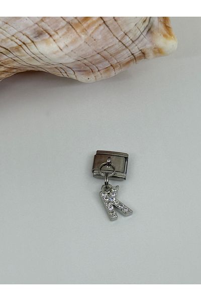 ilvesa shop Italian Bracelet K Letter Dangle Stone Charm