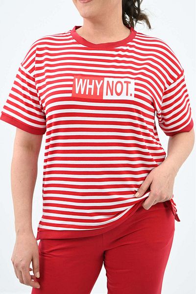 Bigsize Trening dama marimi mari dungi WHY NOT 3803-23 - Roșu, 3XL