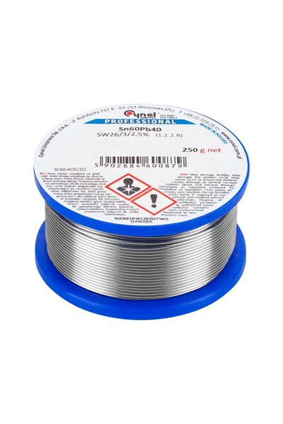 KlaussTech Fludor Cynel 250g Sn60Pb40 - 2.5mm diameter