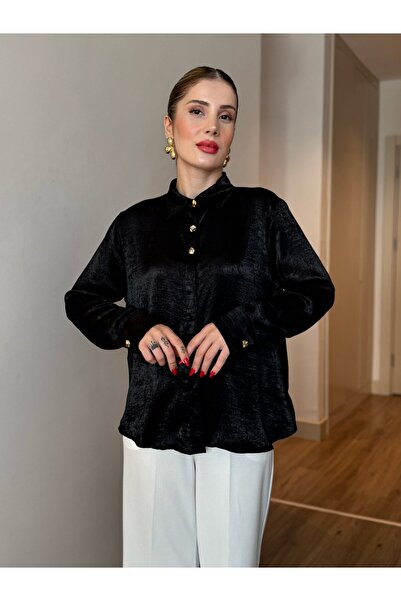 YK FASHION Üç Düğmeli Tasarım Gömlek