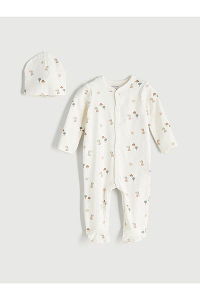 LC Waikiki V-Neck Printed Baby Boy Hospital Discharge Set