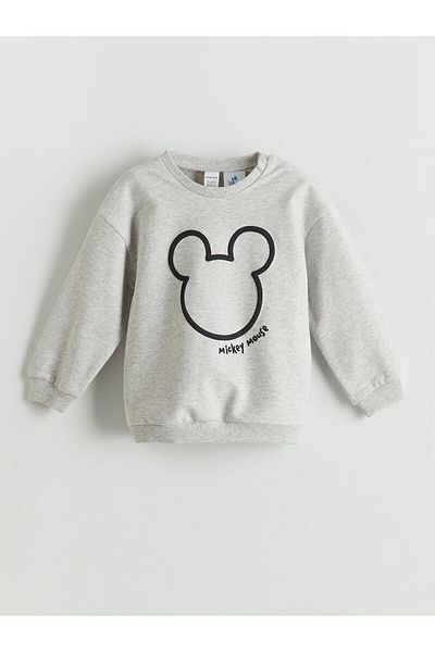 LC Waikiki Printed Baby Boy Sweatshirt and Sweatpants Set