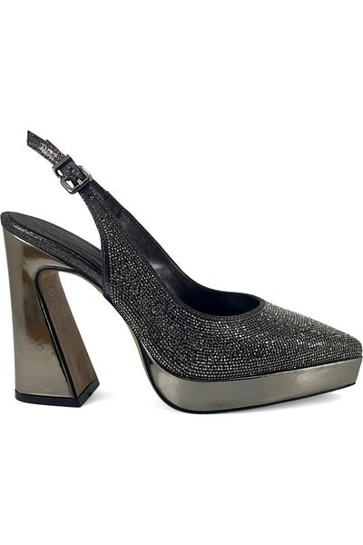 Beety 25by.128-0 Platform High Heeled Stone Women's Evening Dress Shoes