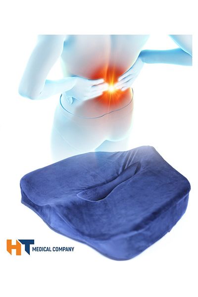 HT medical Medical memory foam coccyx seat for coccyx and lower back pain relief