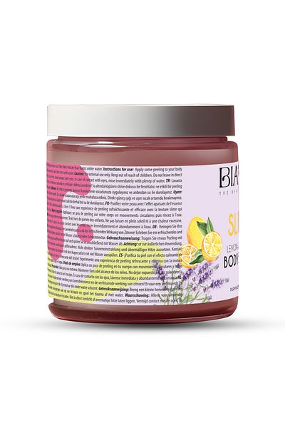 Bianna Purifying & Moisturizing Slime Body Peeling with Lemon & Lavender Extract - 260Gr
