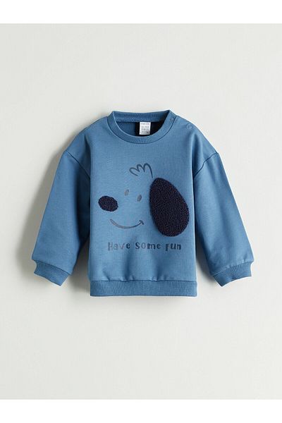 LC Waikiki Crew Neck Baby Boy Sweatshirt and Tracksuit Bottom 2-pack