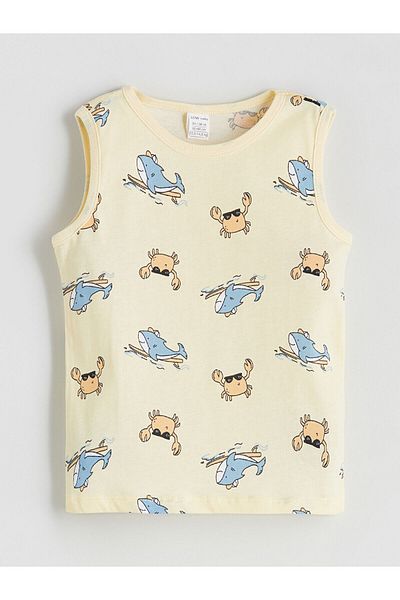 LC Waikiki Printed Baby Boy Undershirt and Shorts 2-Pack