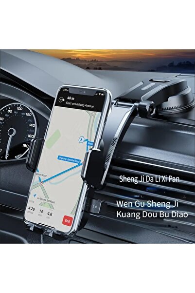 sgeteknoloji ARAÇ İÇİ VANTUZLU TORPİDO ÜSTÜ CAM UNİVERSAL TELEFON TUTUCU 360 ...