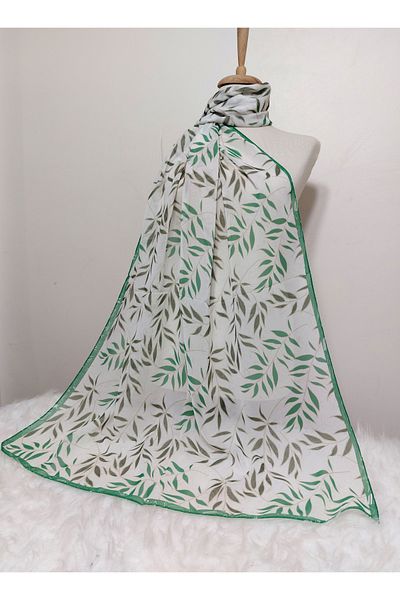 istanbul prensesleri Patterned Chiffon Shawl High Quality Size 70 X 185 cm