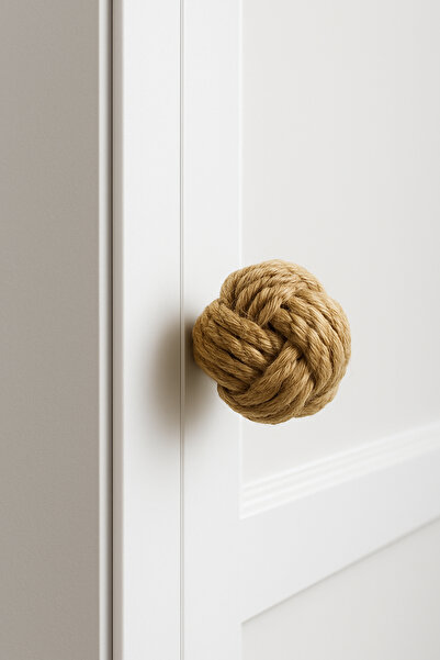 Home El Yapımı Hasır Rattan Kulp 2 Adet