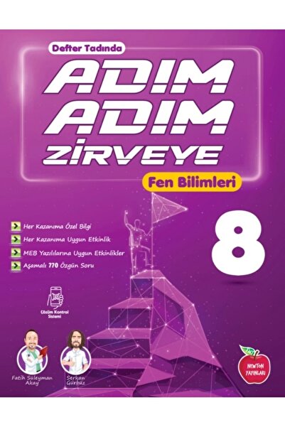 Newton Yayınları 8.sınıf Adım Adım Zirveye Fen Bilimleri Soru Bankası