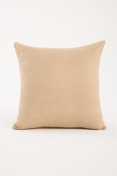 Aguila Home Cream Cotton Linen Single Throw Pillow Cover, Modern Home Decor, Decorative Throw Pillow