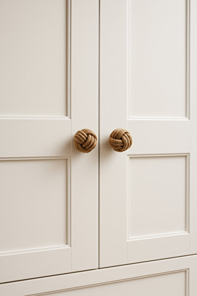 Home El Yapımı Hasır Rattan Kulp 2 Adet