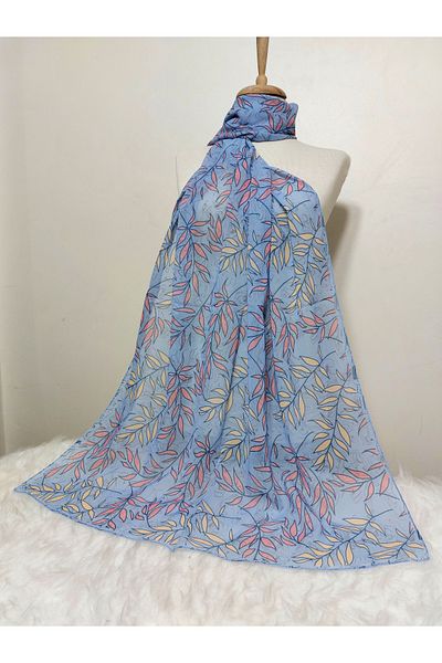 istanbul prensesleri Patterned Chiffon Shawl High Quality Size 70 X 185 cm