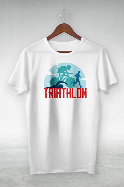 donamod Tricou imprimat cu ilustrație pentru alergare, înot și ciclism Gsc-480
