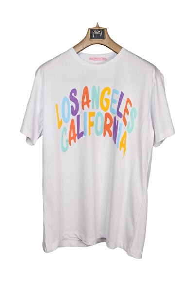 donamod تي شيرت كبير الحجم مطبوع للجنسين من New Season Losangeles