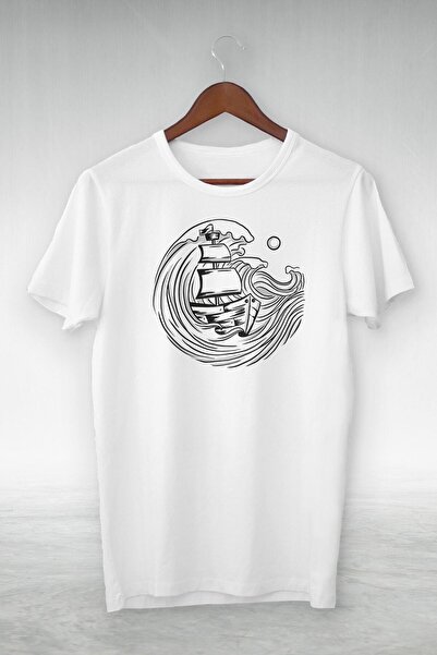 donamod Білий - Saılıng In Characters Storm Принт на футболці - Vip Дизайн фу...