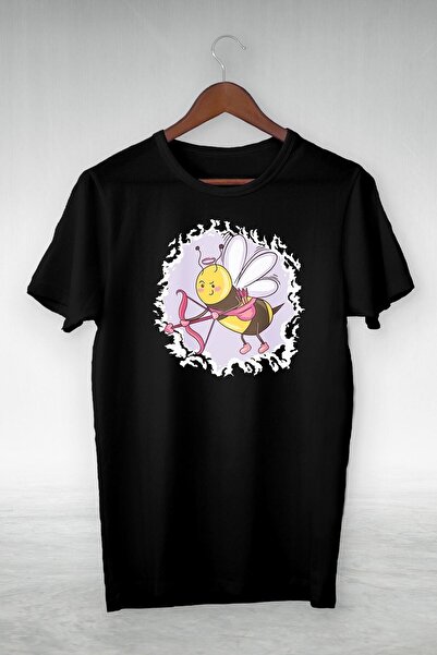 donamod Negru - -arrow Throwıng Bee- Ilustrație Desen -design de tricou Gsc-494